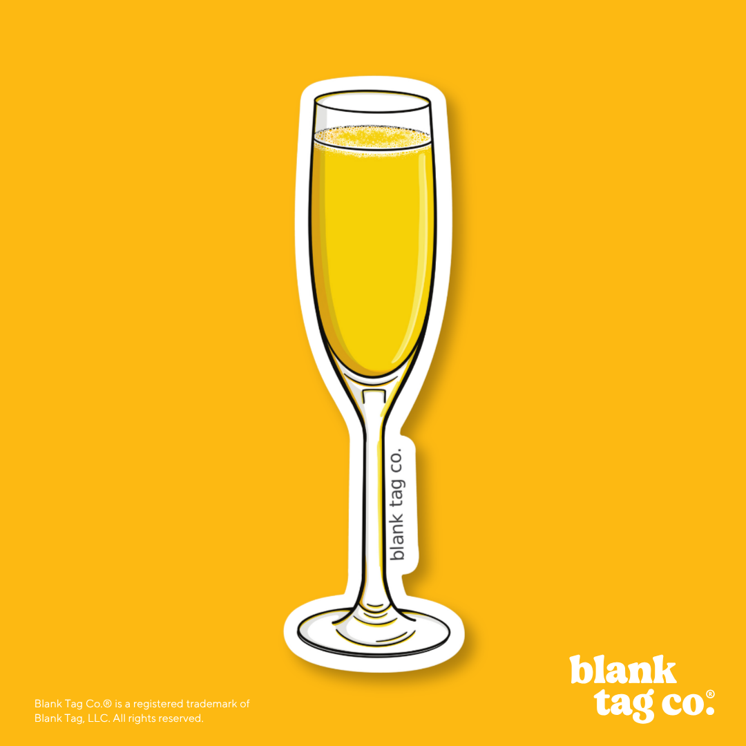 Blank Tag Co.® Waterproof Sticker - Mimosa