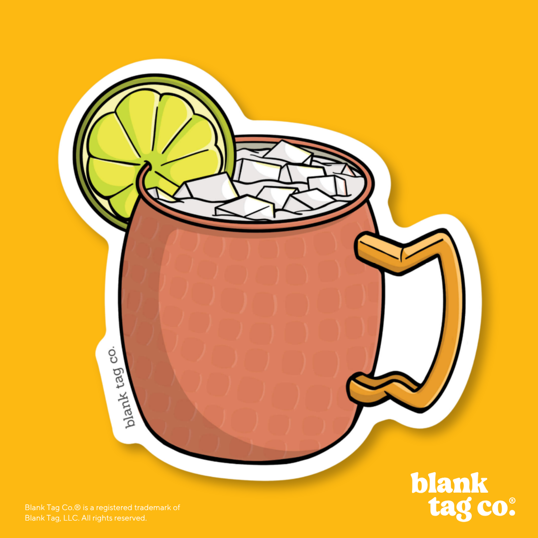 Blank Tag Co.® Waterproof Sticker - Moscow Mule