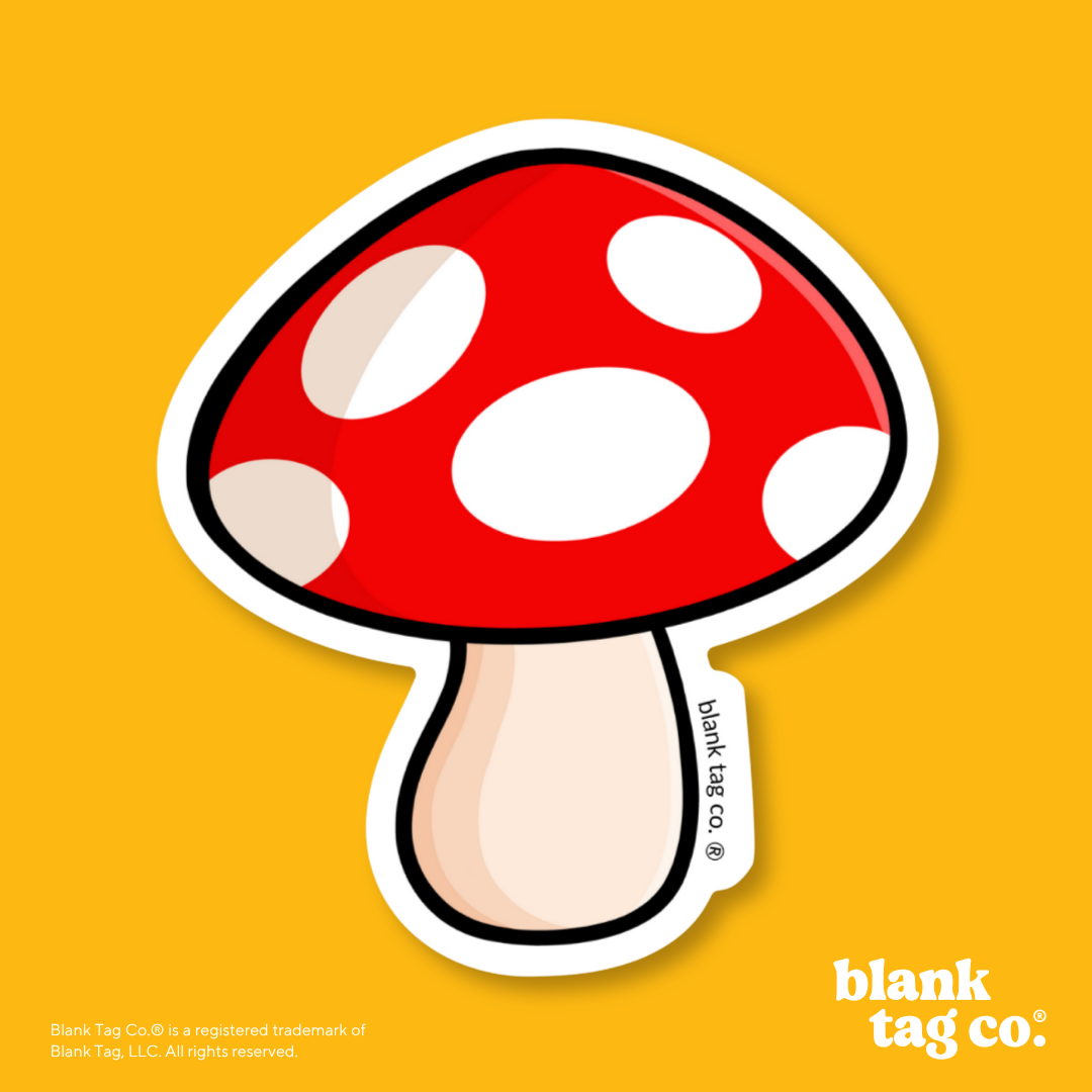 Blank Tag Co.® Waterproof Sticker - Mushroom