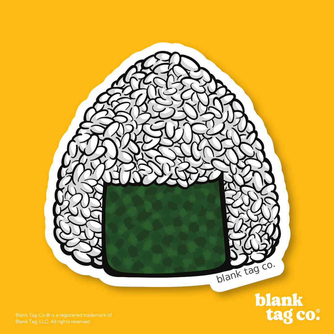 Blank Tag Co.® Waterproof Sticker - Onigiri