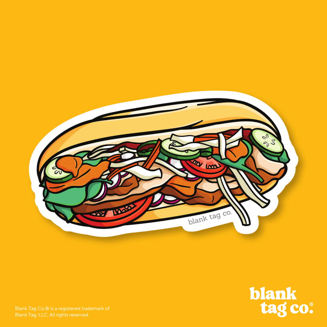 Blank Tag Co.® Waterproof Sticker - Pan Con Pavo