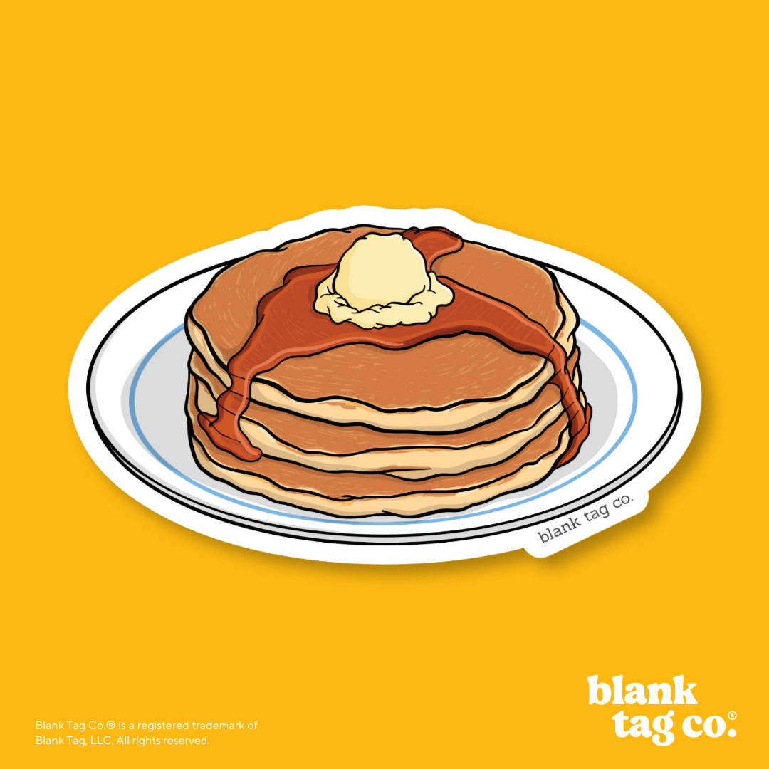 Blank Tag Co.® Waterproof Sticker - Pancakes