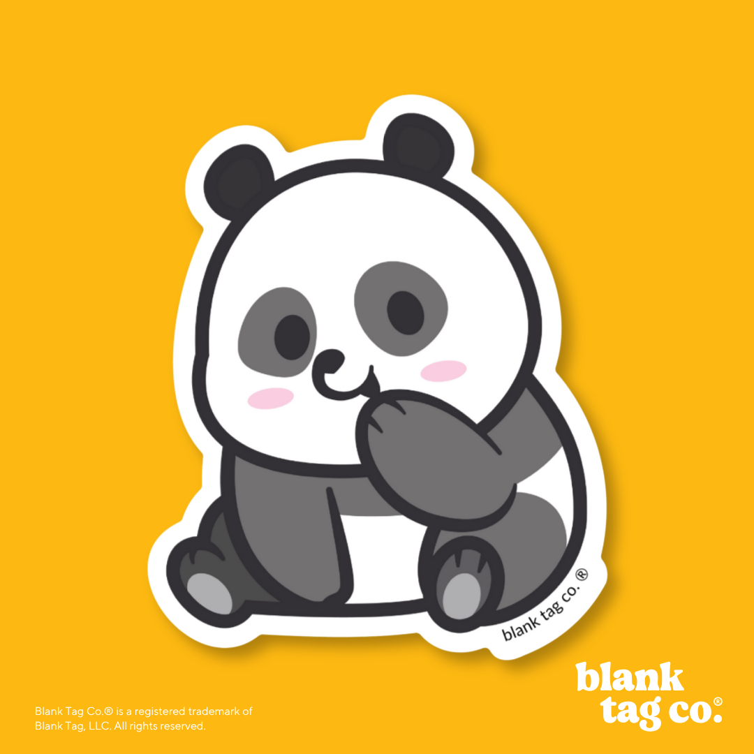 Blank Tag Co.® Waterproof Sticker - Panda