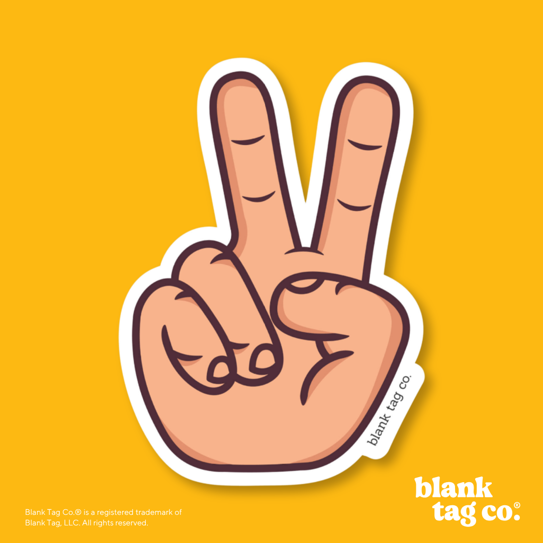 Blank Tag Co.® Waterproof Sticker - Peace Sign