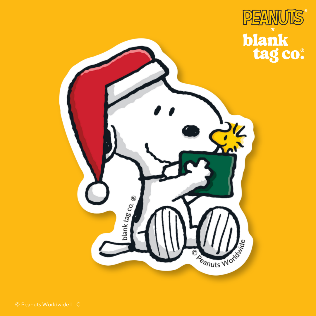 Peanuts® Waterproof Sticker - Snoopy With Woodstock In A Box