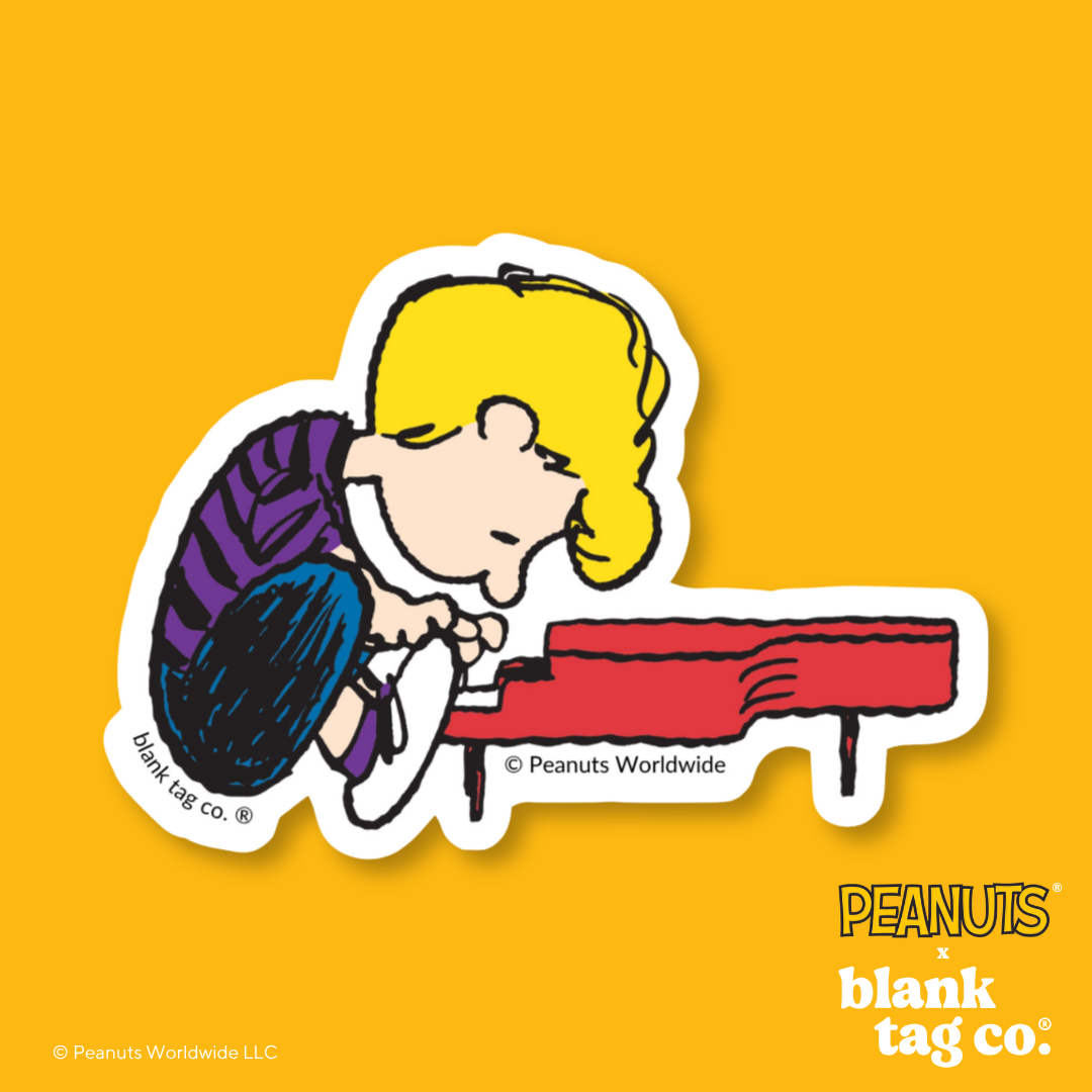 Peanuts® Waterproof Sticker - Schroeder