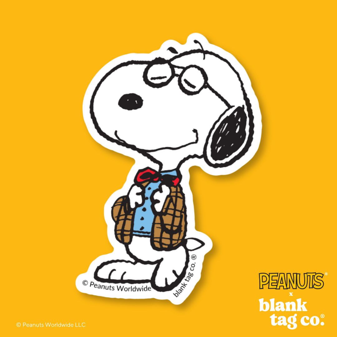 Peanuts® Waterproof Sticker - Professor Snoopy