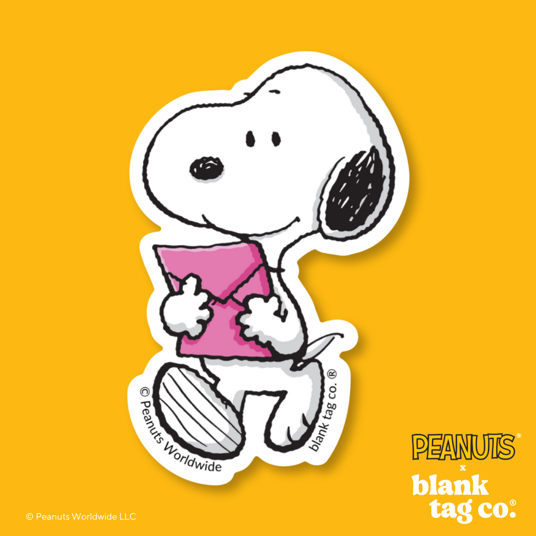 Peanuts® Waterproof Sticker - Snoopy With A Letter