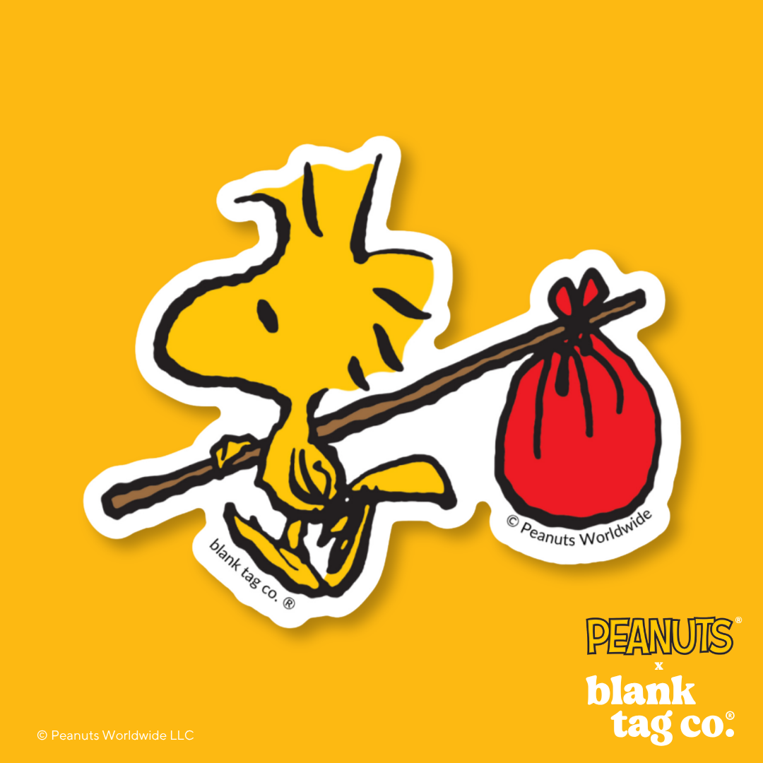 Peanuts® Waterproof Sticker - Bindle Woodstock