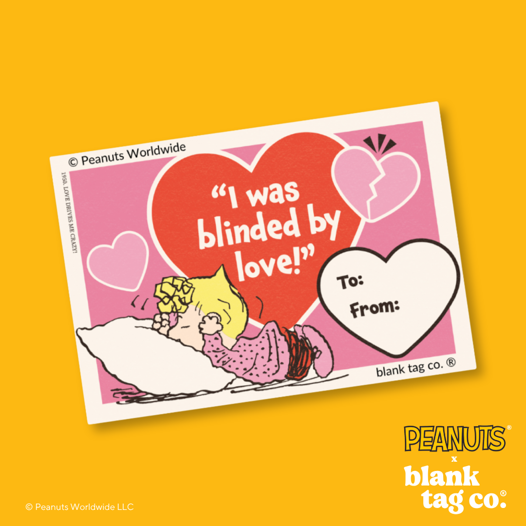 Peanuts® Waterproof Sticker - I Was Blinded By Love