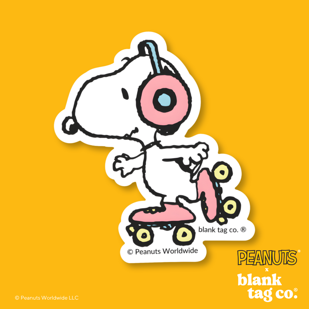 Peanuts® Waterproof Sticker - Roller Skating Snoopy