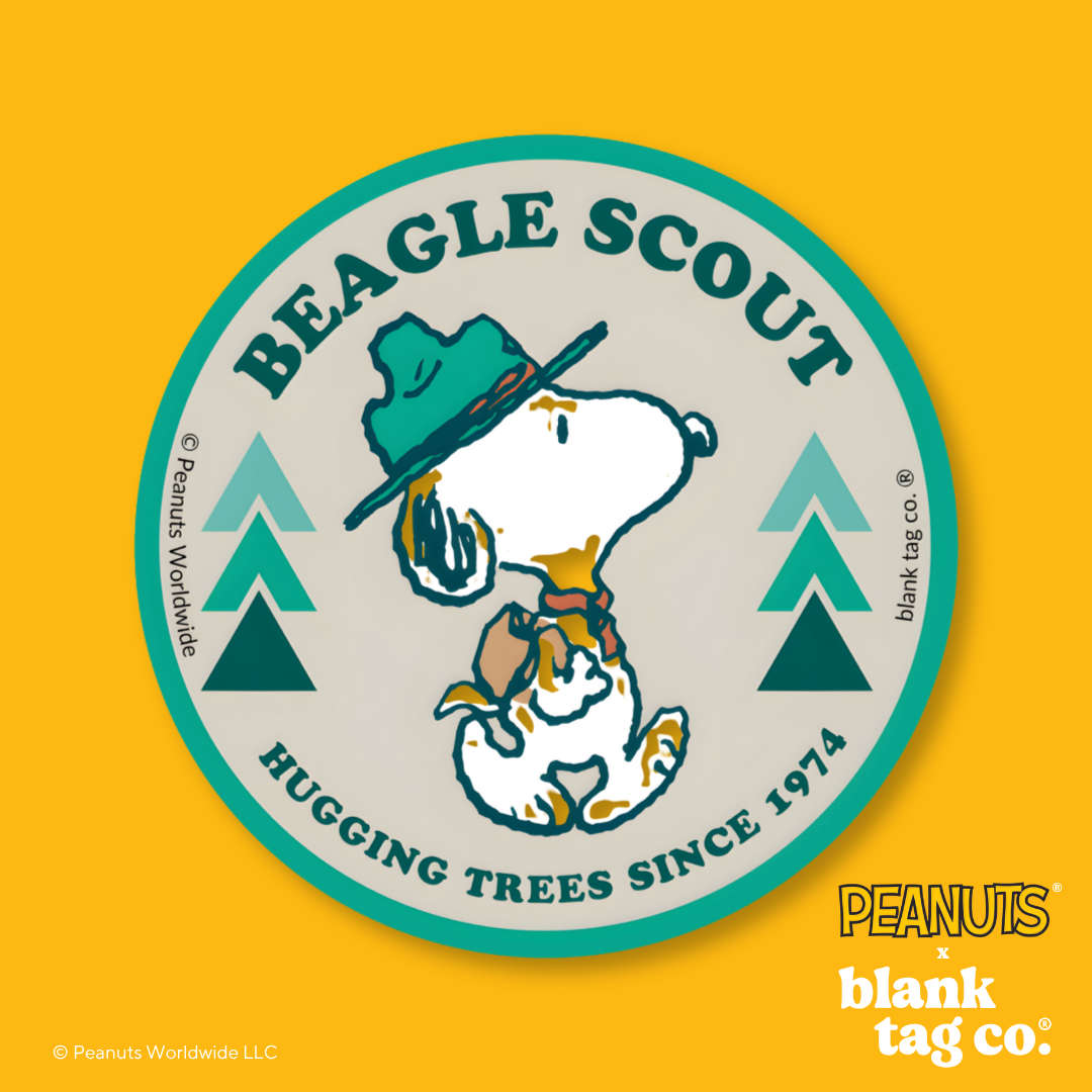 Peanuts® Waterproof Sticker - Beagle Scout