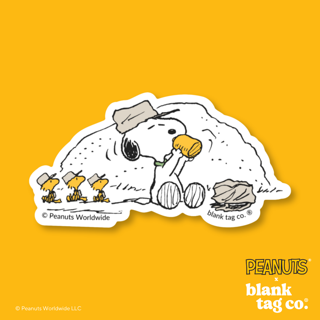 Peanuts® Waterproof Sticker - Beagle Scout Snoopy Taking A Break