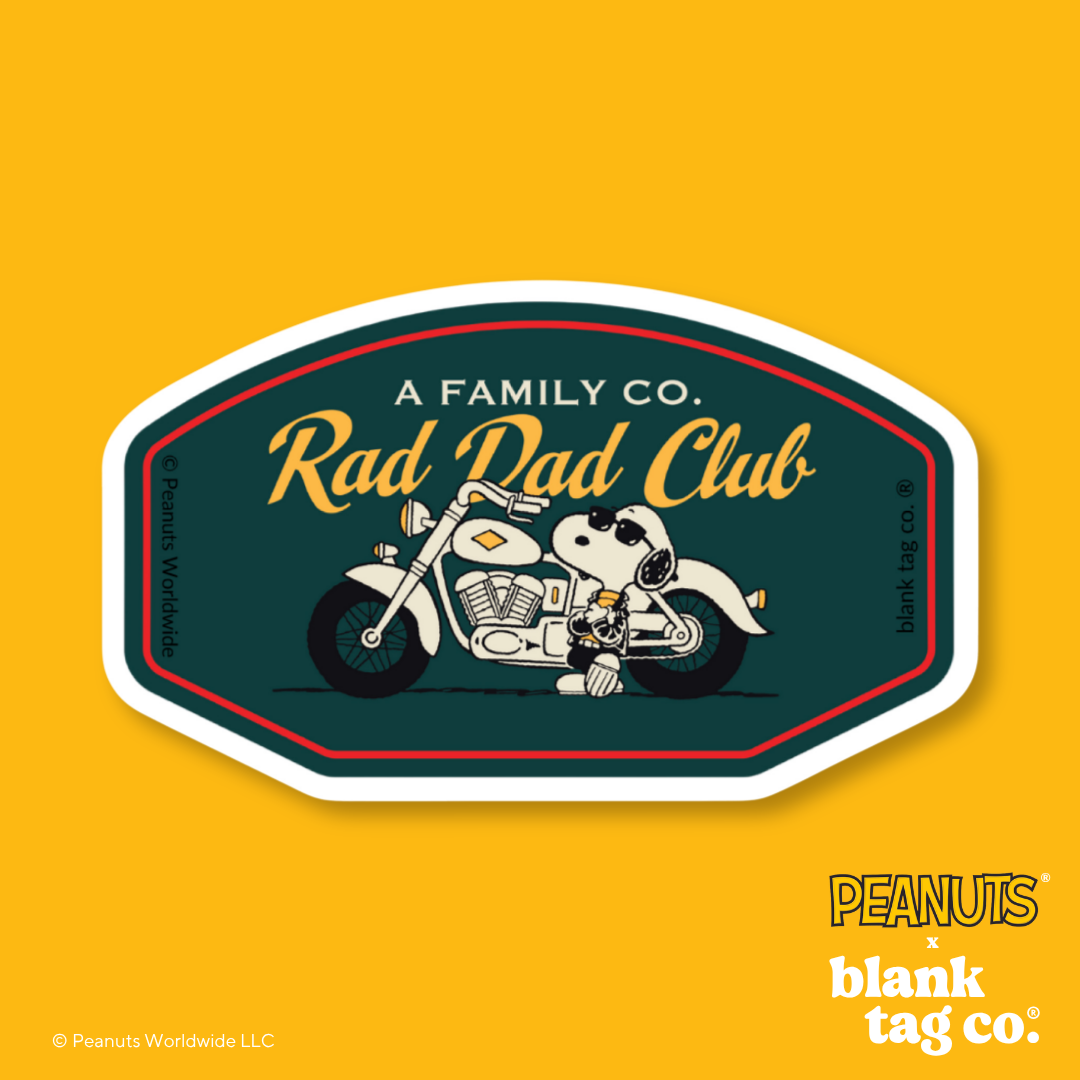 Peanuts® Waterproof Sticker - Rad Dad Club