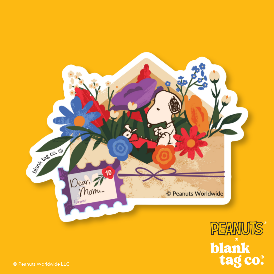 Peanuts® Waterproof Sticker - Dear Mom