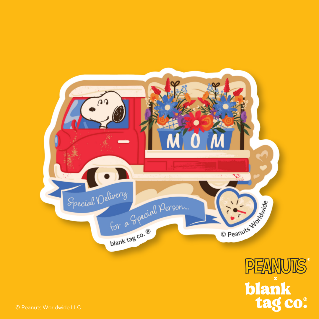 Peanuts® Waterproof Sticker - Special Delivery For Mom