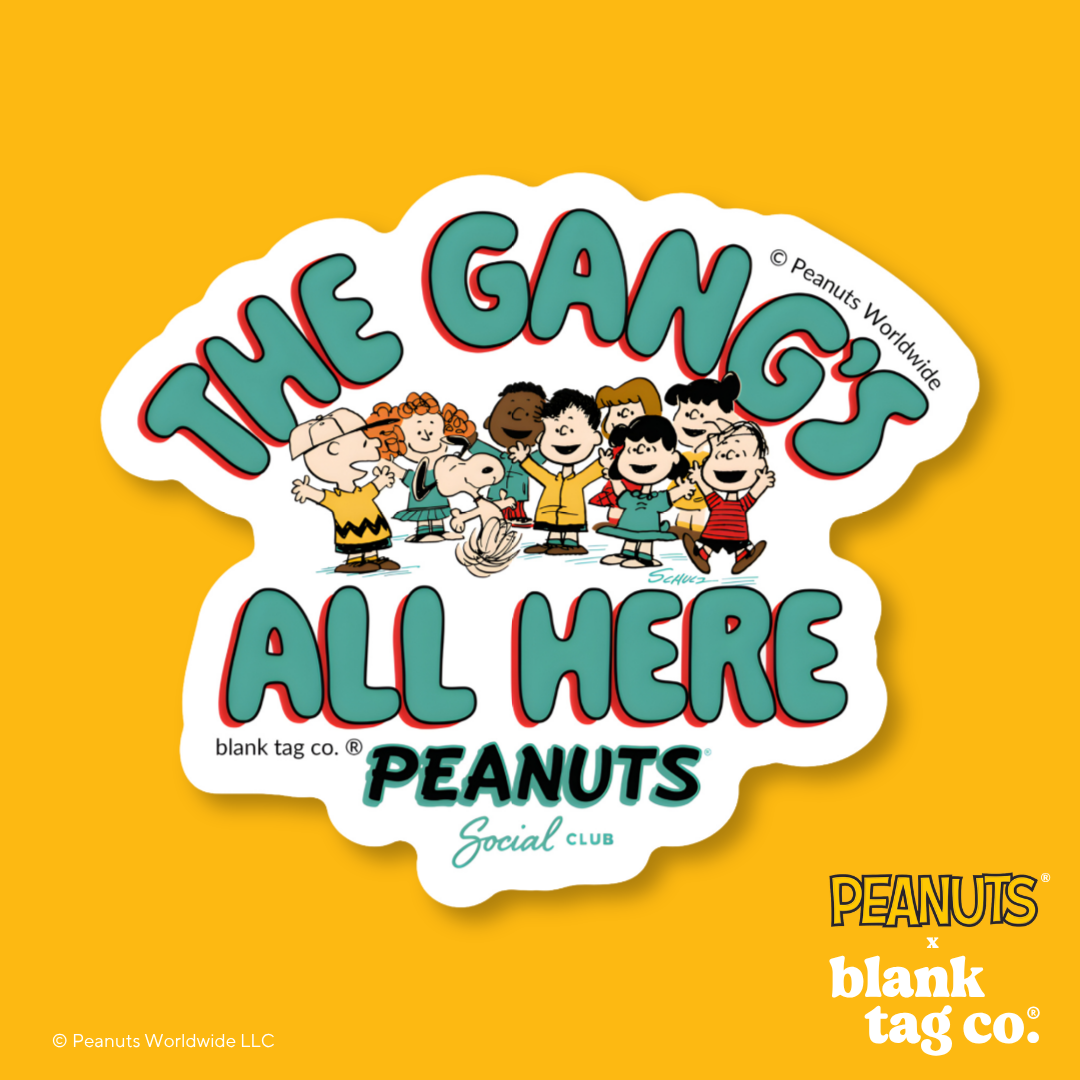 Peanuts® Waterproof Sticker - Gang's All Here