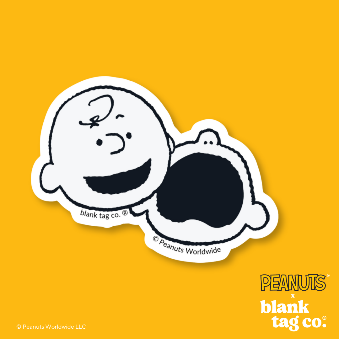 Peanuts® Waterproof Sticker - Laughing and Crying Charlie Brown