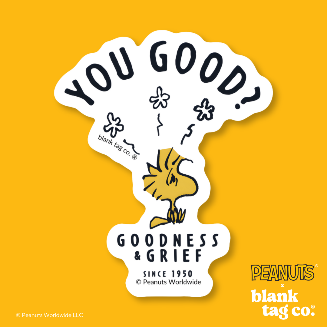 Peanuts® Waterproof Sticker - You Good? Woodstock