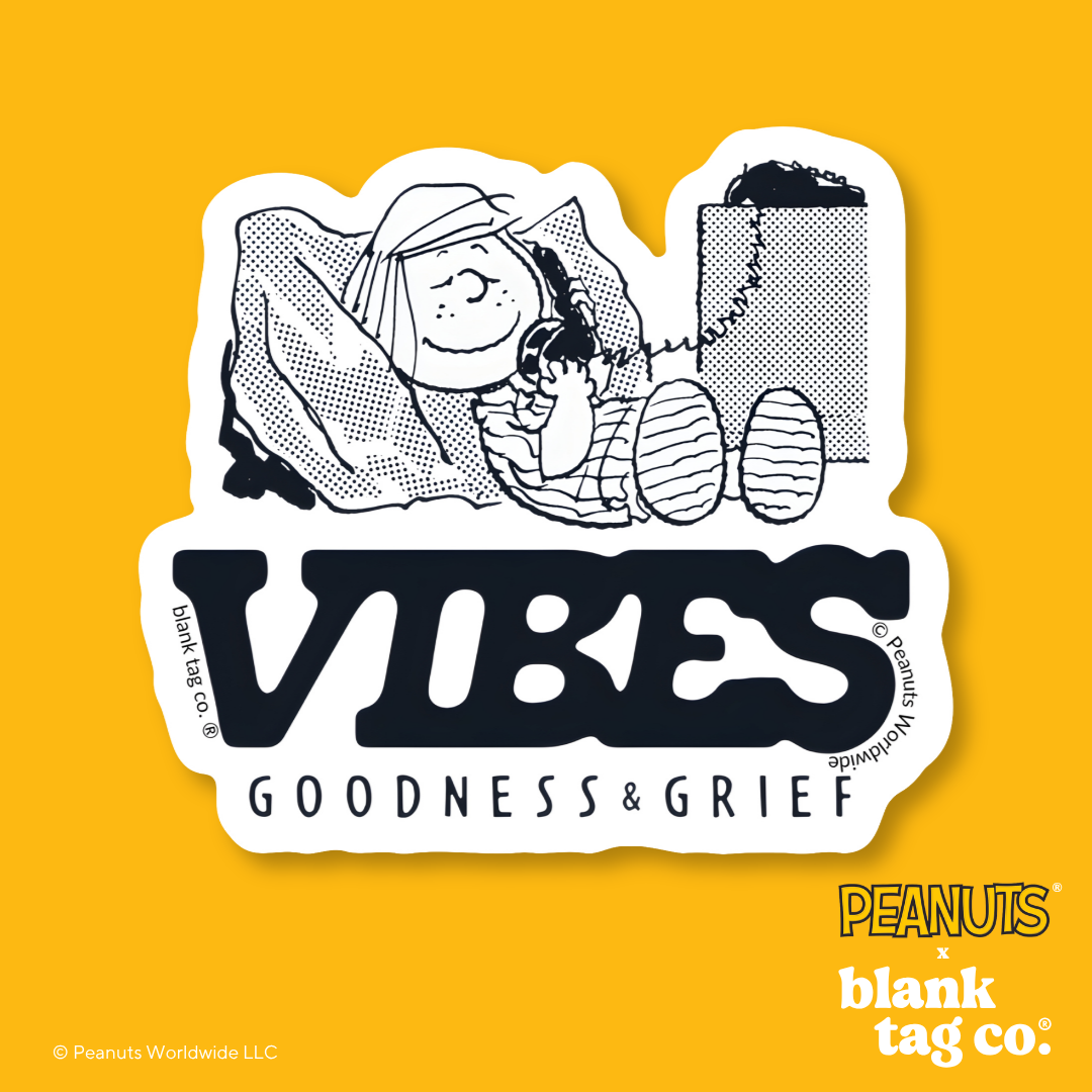 Peanuts® Waterproof Sticker - Vibes
