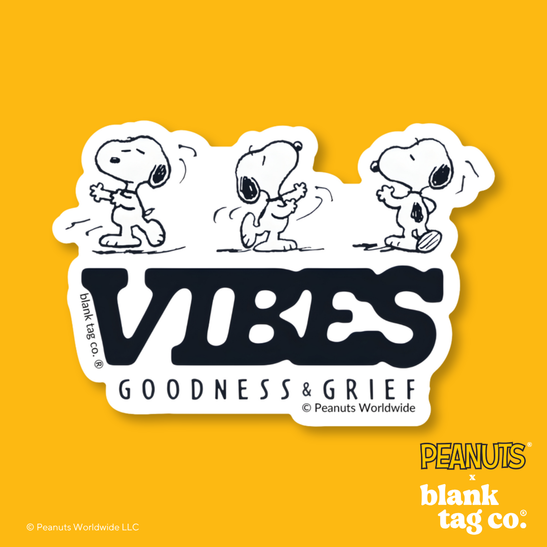 Peanuts® Waterproof Sticker - Snoopy Vibes