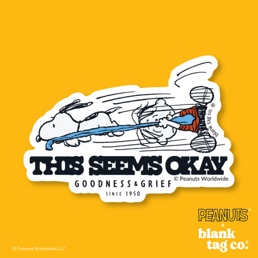 Peanuts® Waterproof Sticker - This Seems Okay