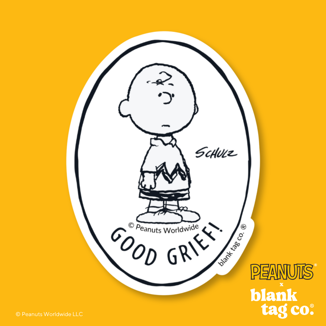 Peanuts® Waterproof Sticker - Good Grief