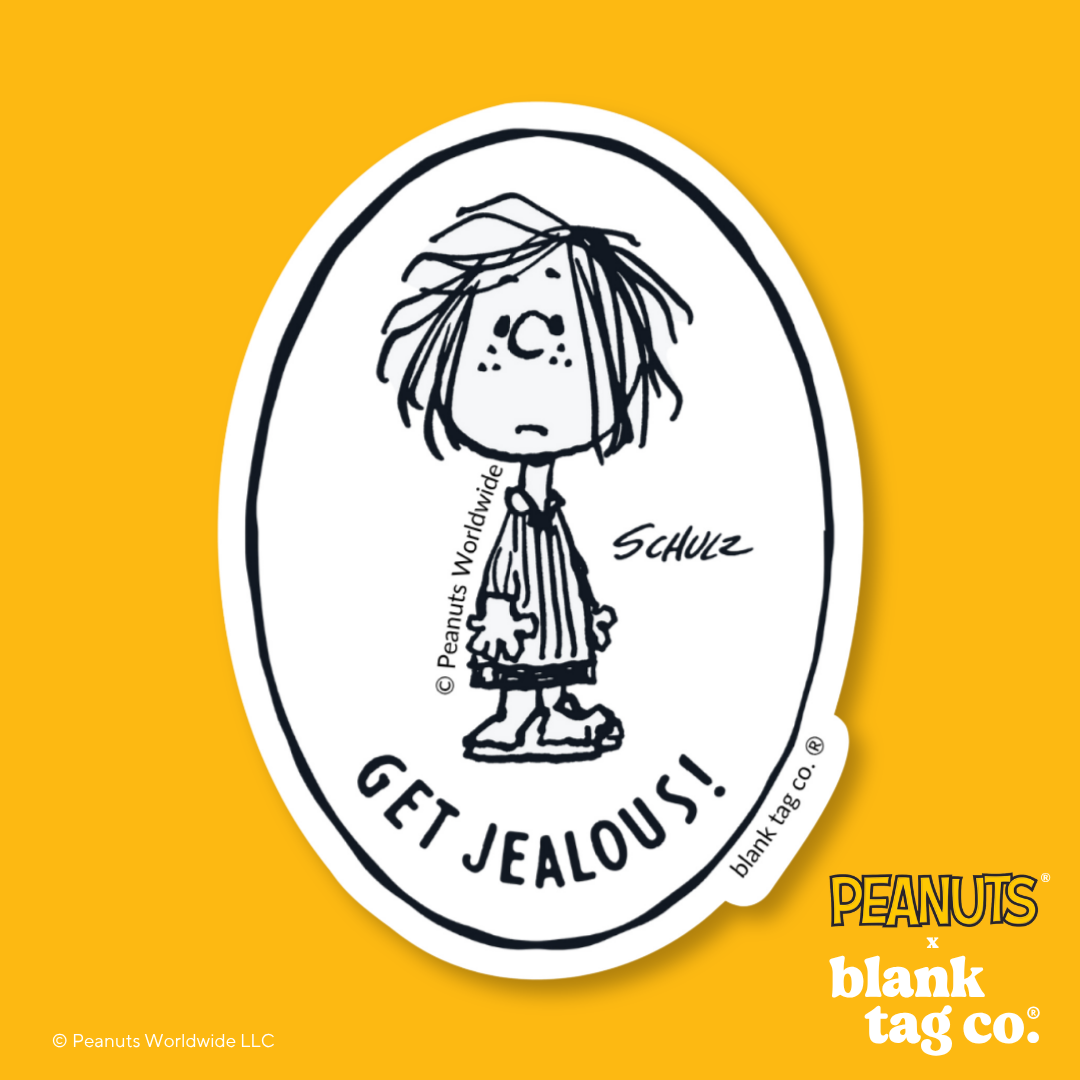 Peanuts® Waterproof Sticker - Get Jealous!