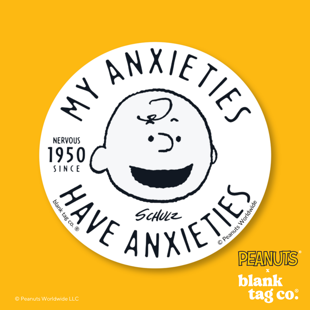Peanuts® Waterproof Sticker - My Anxieties Have Anxieties
