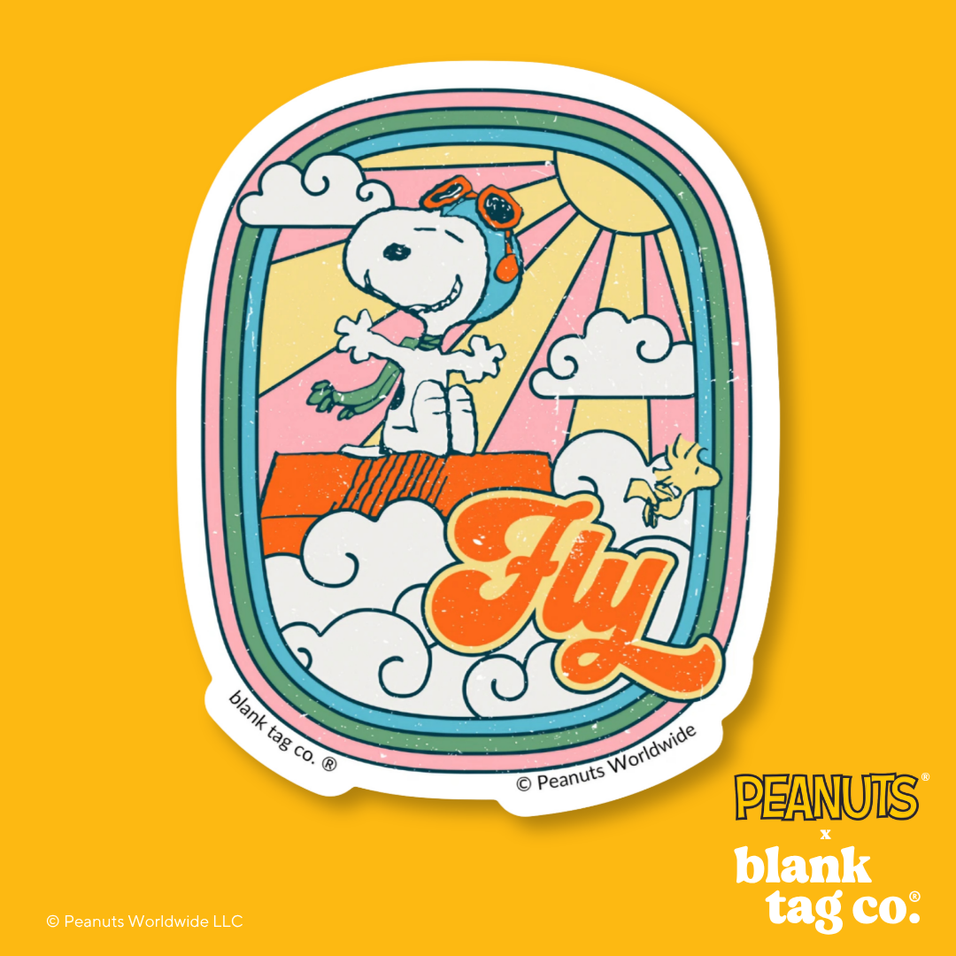 Peanuts® Waterproof Sticker - Groovy Fly