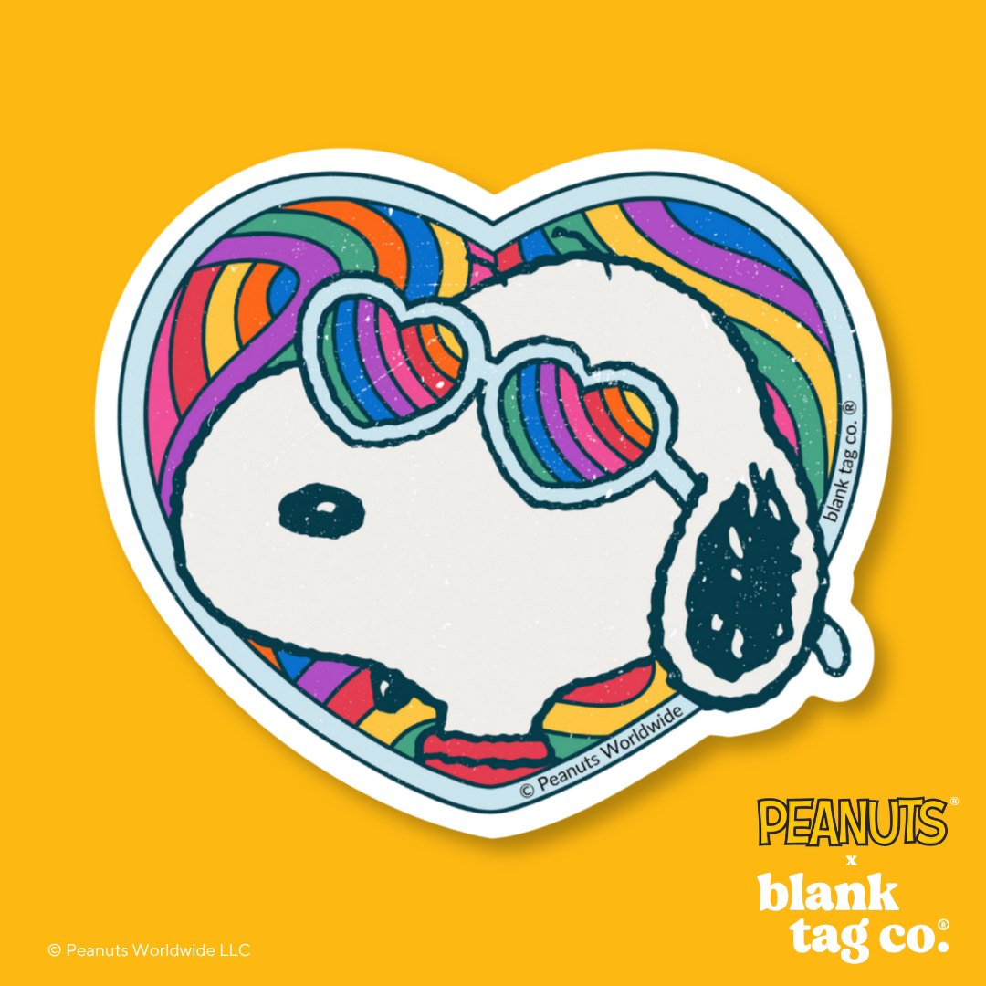 Peanuts® Waterproof Sticker - Groovy Snoopy