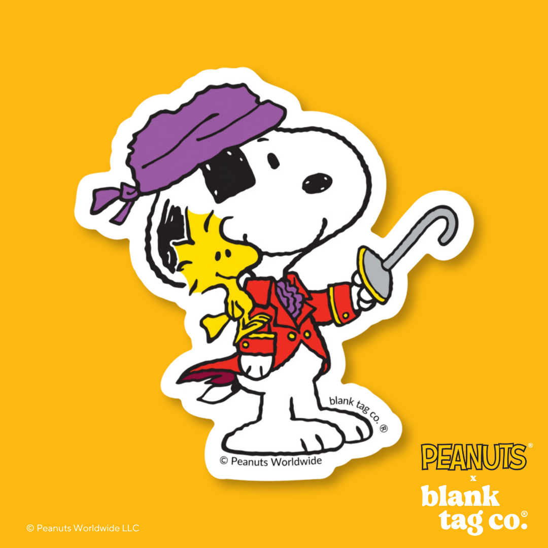 Peanuts® Waterproof Sticker - Pirate Snoopy