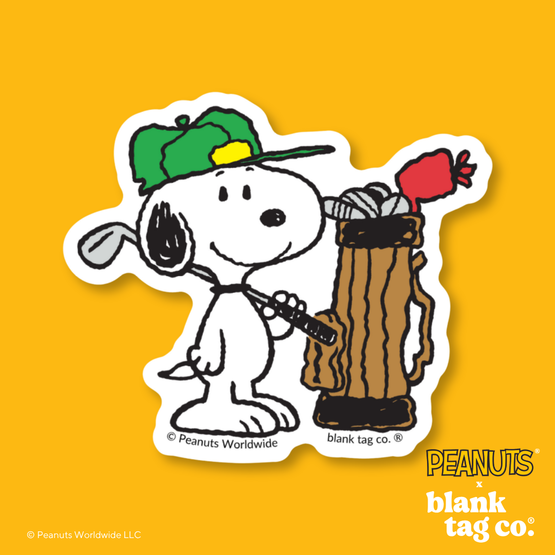 Peanuts® Waterproof Sticker - Snoopy Ready To Golf