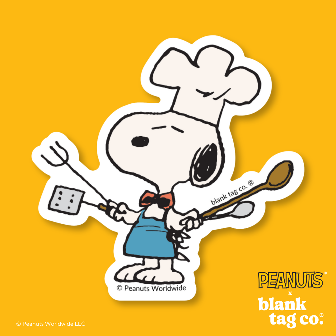 Peanuts® Waterproof Sticker - Chef Snoopy