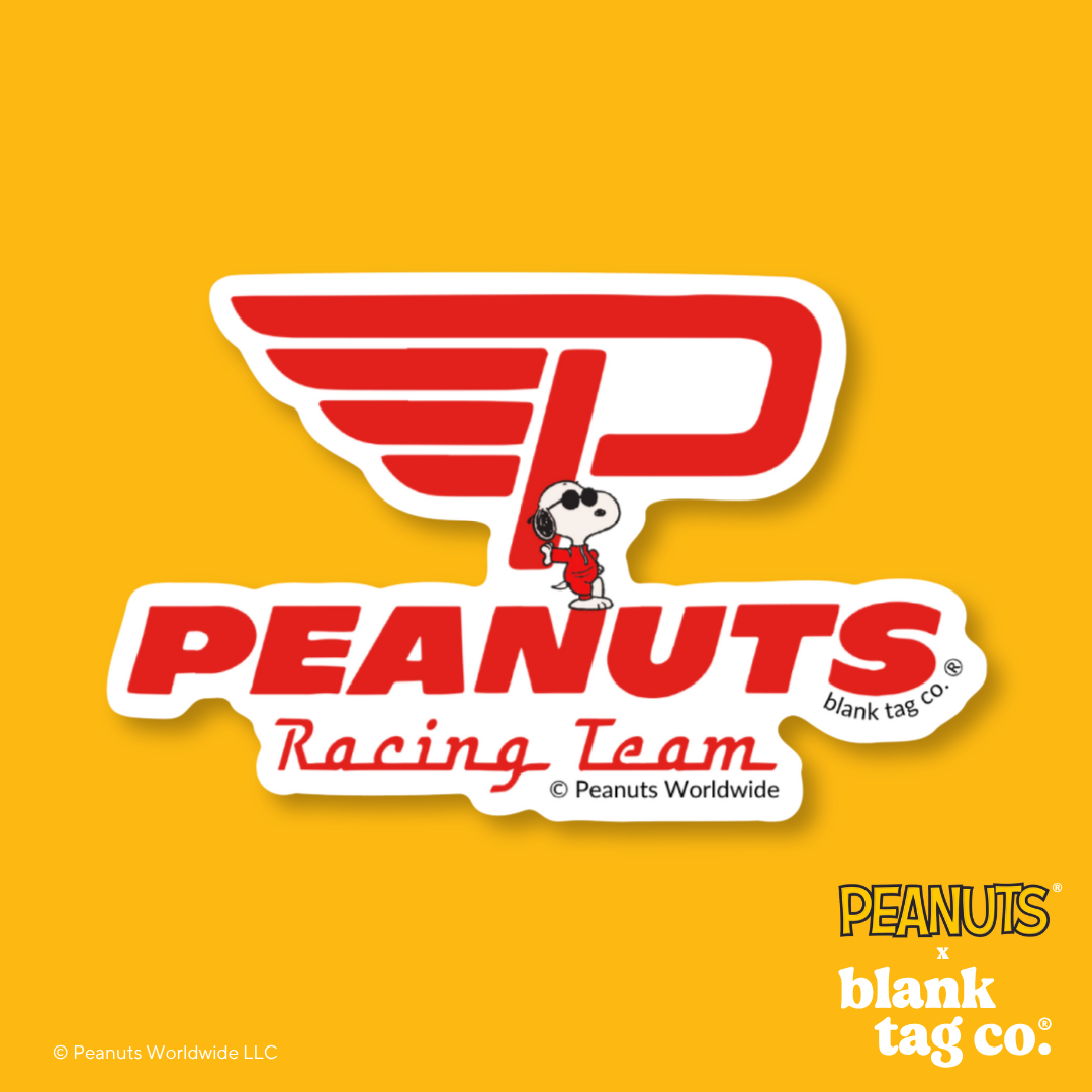 Peanuts® Waterproof Sticker - Peanuts Racing Team