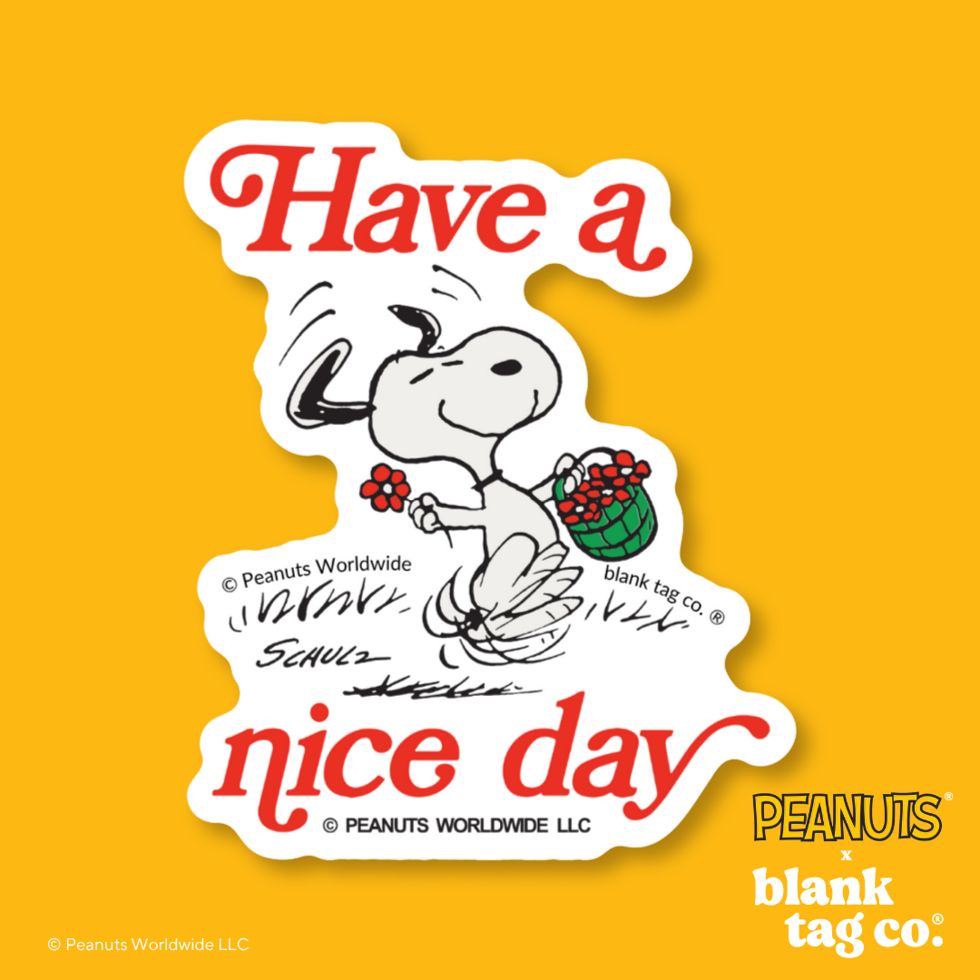 Peanuts® Waterproof Sticker - Have A Nice Day
