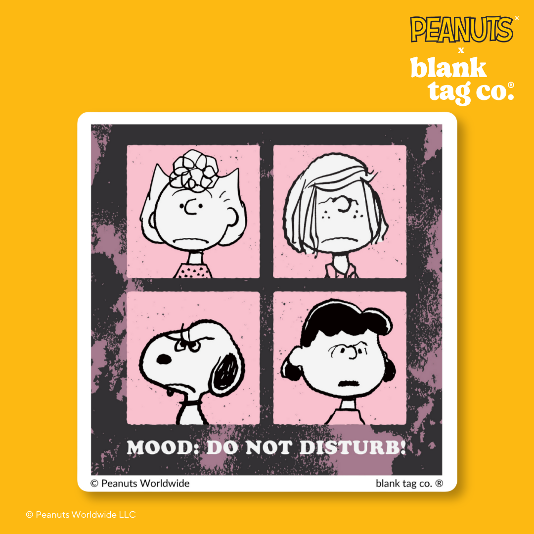 Peanuts® Waterproof Sticker - Mood: Do Not Disturb