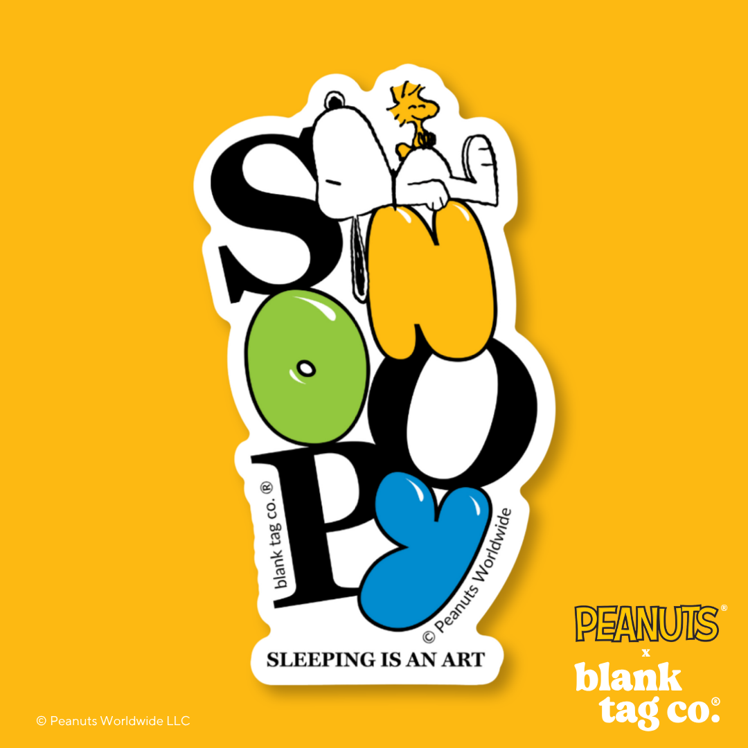 Peanuts® Waterproof Sticker - Sleeping Is An Art