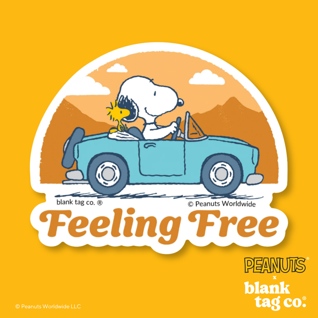 Peanuts® Waterproof Sticker - Feeling Free