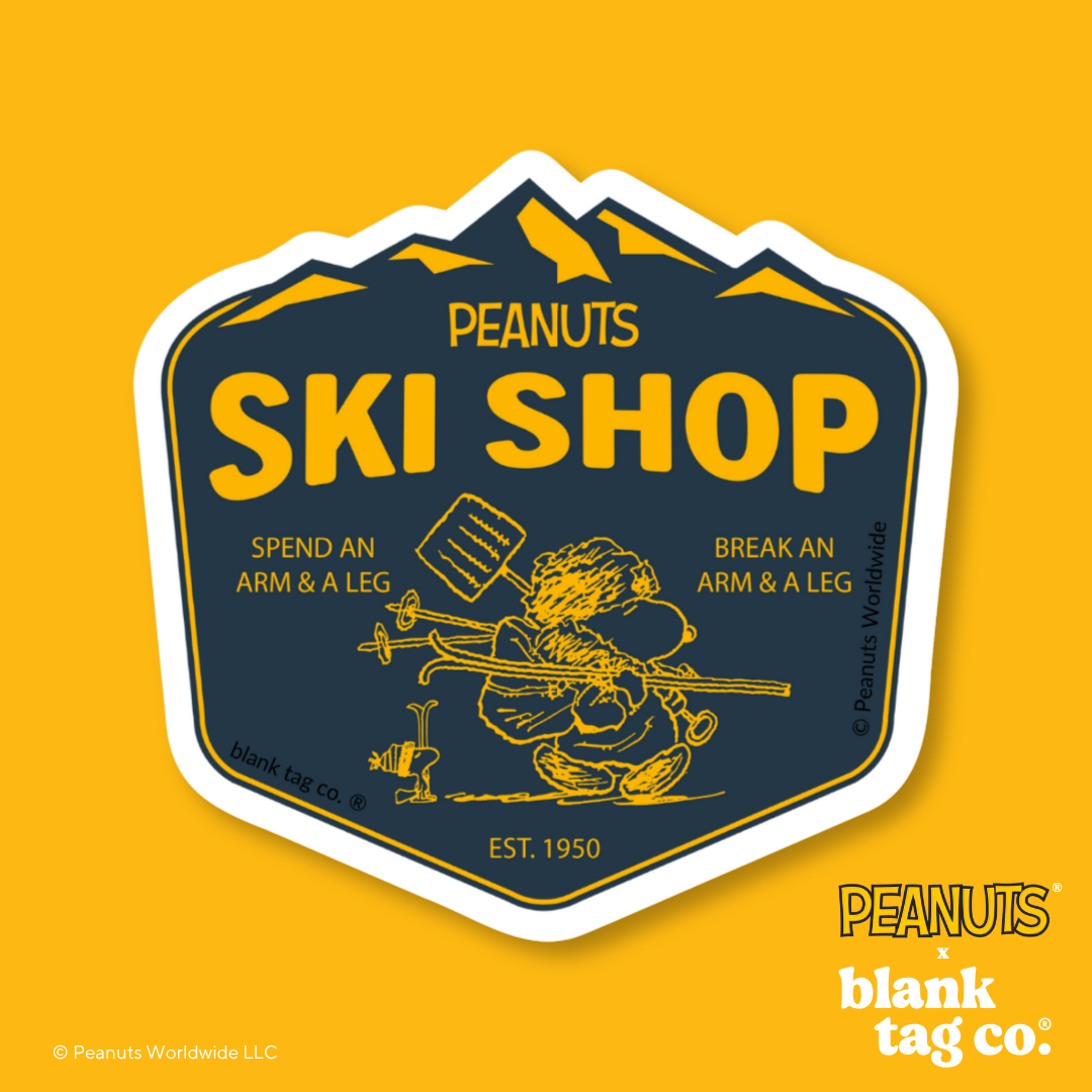 Peanuts® Waterproof Sticker - Peanuts Ski Shop