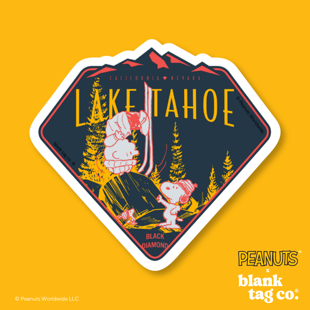Peanuts® Waterproof Sticker - Lake Tahoe