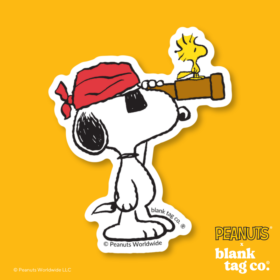 Peanuts® Waterproof Sticker - Lookout Pirate Snoopy