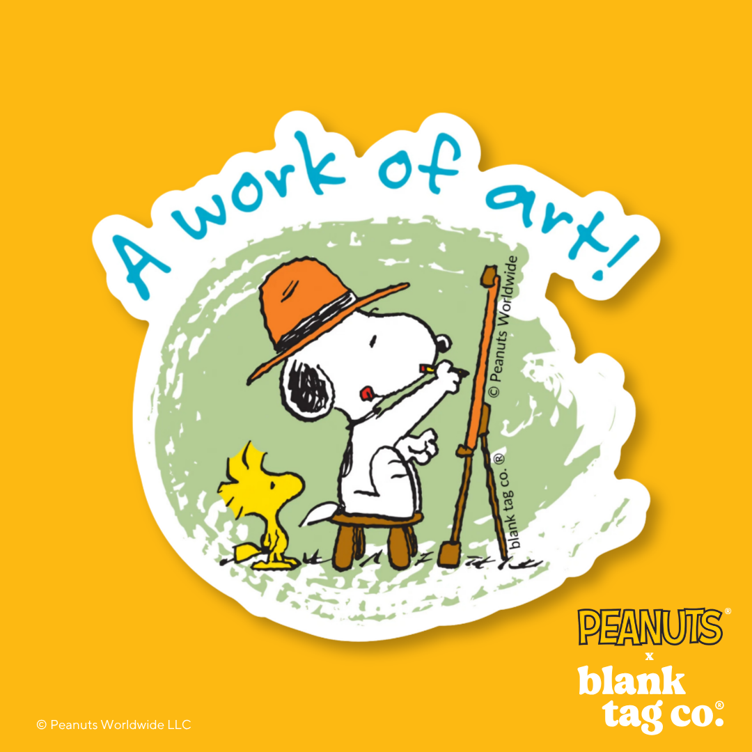 Peanuts® Waterproof Sticker - Work Of Art