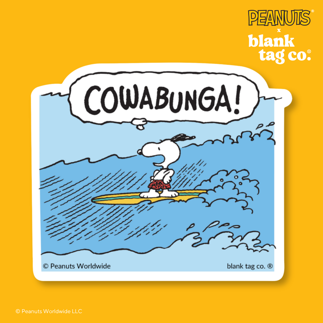 Peanuts® Waterproof Sticker - Cowabunga
