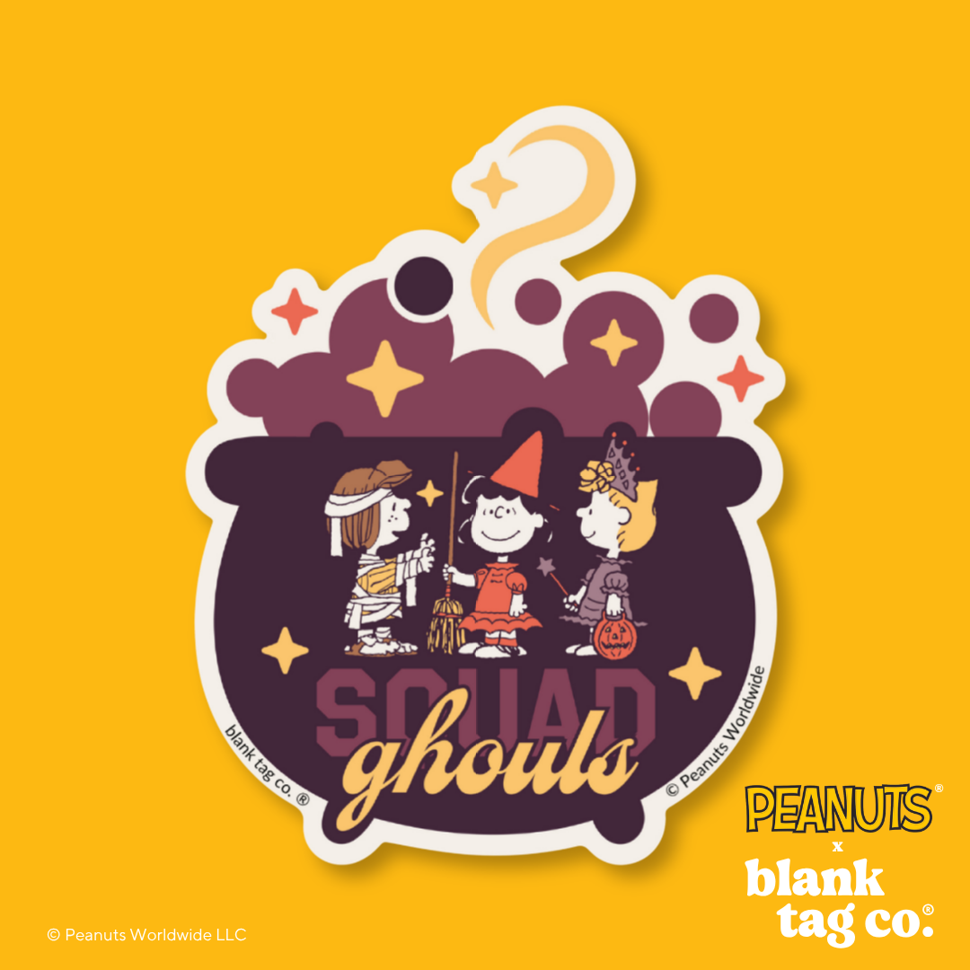 Peanuts® Waterproof Sticker - Squad Ghouls