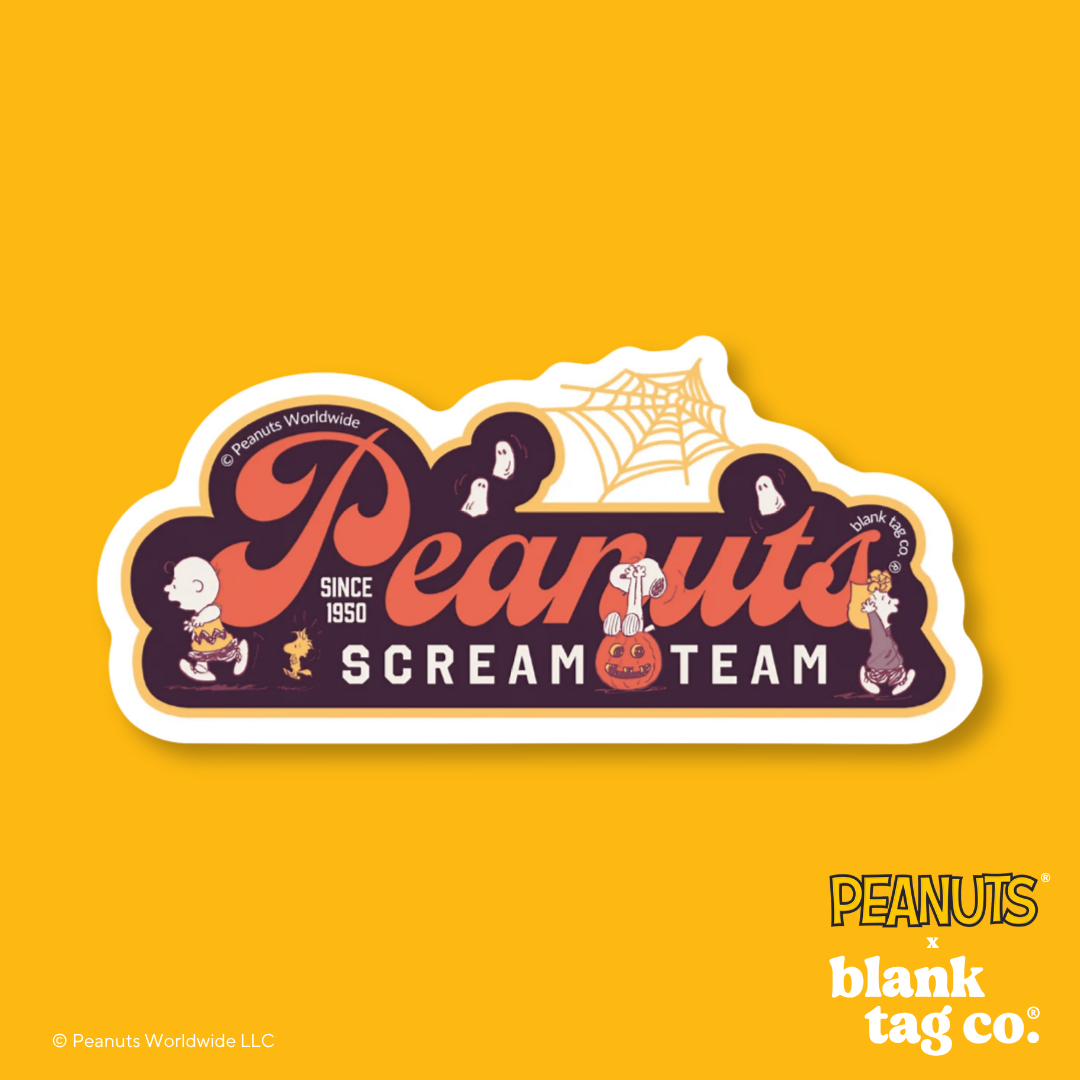 Peanuts® Waterproof Sticker - Peanuts Scream Team