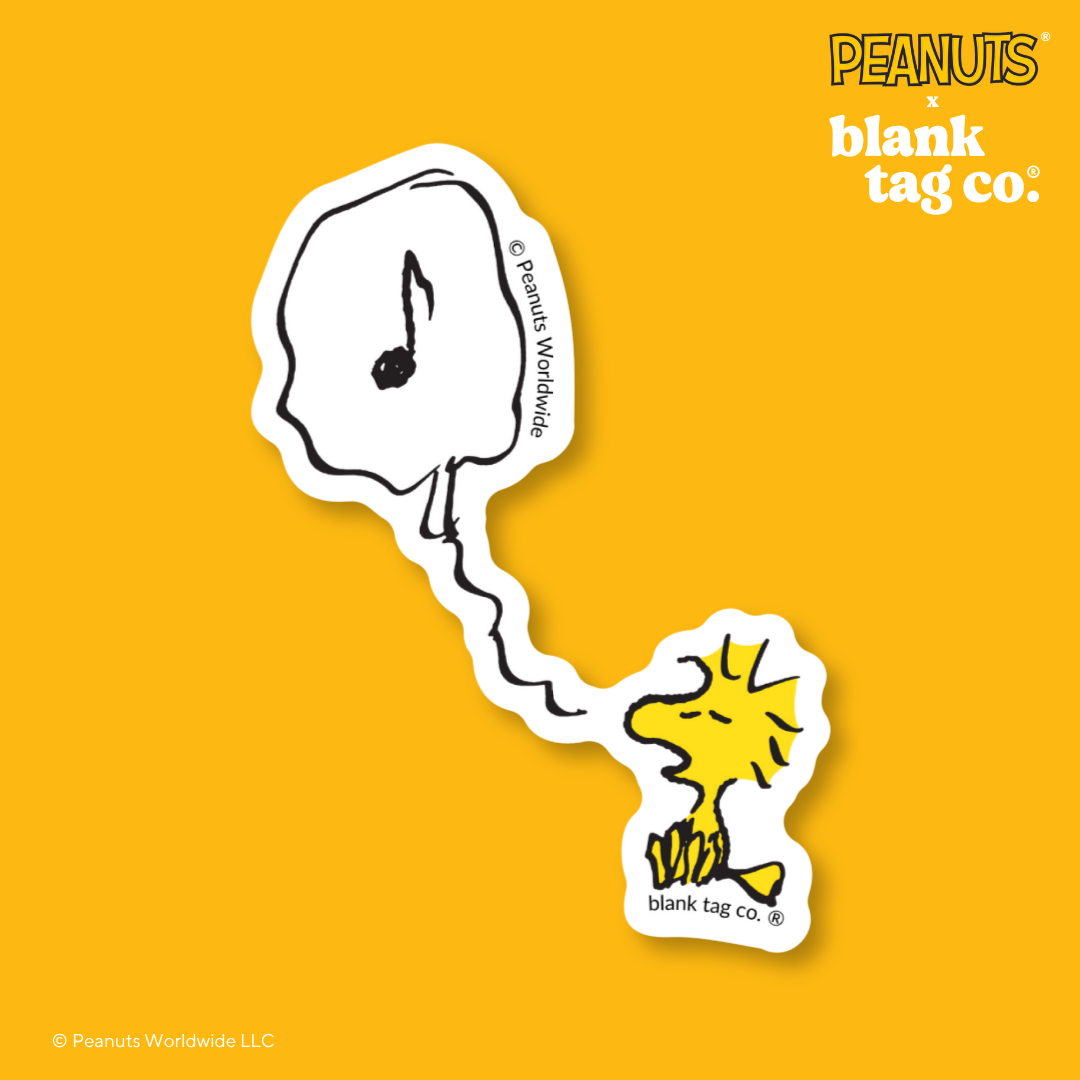 Peanuts® Waterproof Sticker - Singing Woodstock