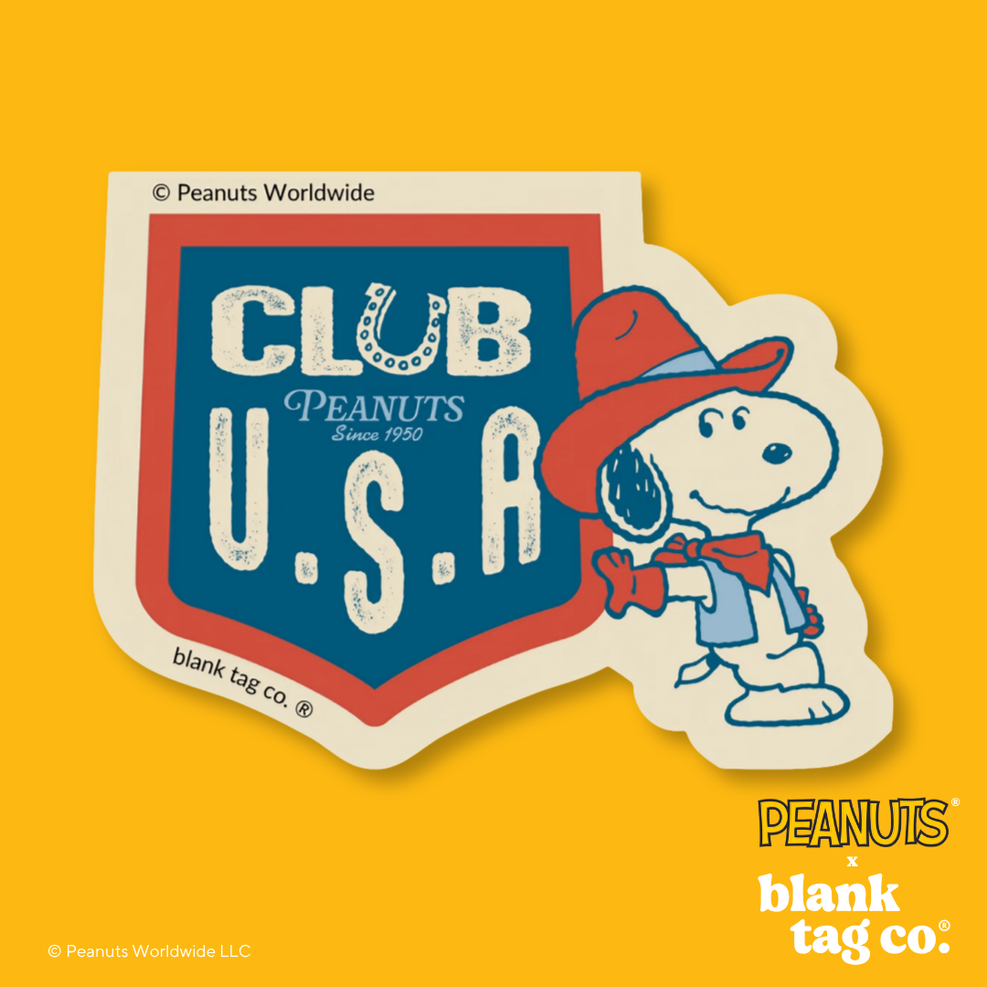 Peanuts® Waterproof Sticker - Club USA