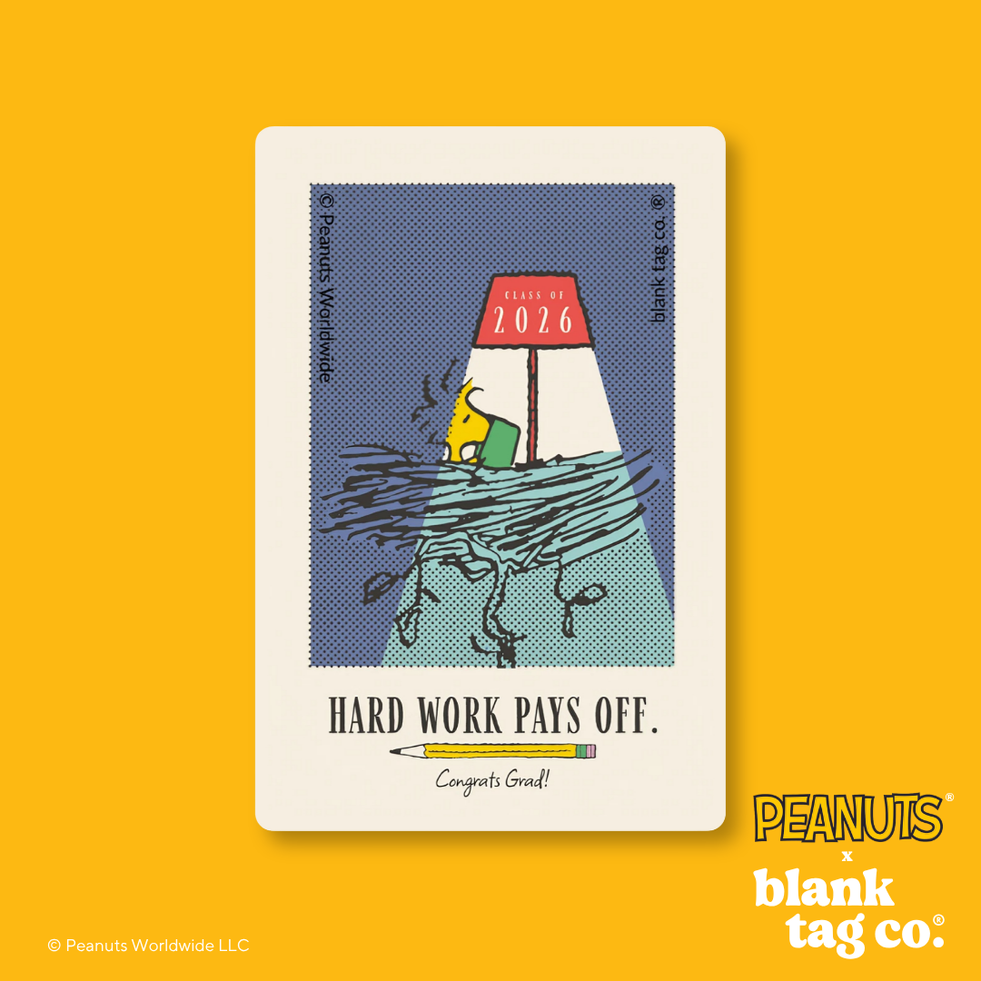 Peanuts® Waterproof Sticker - Hard Work Pays Off