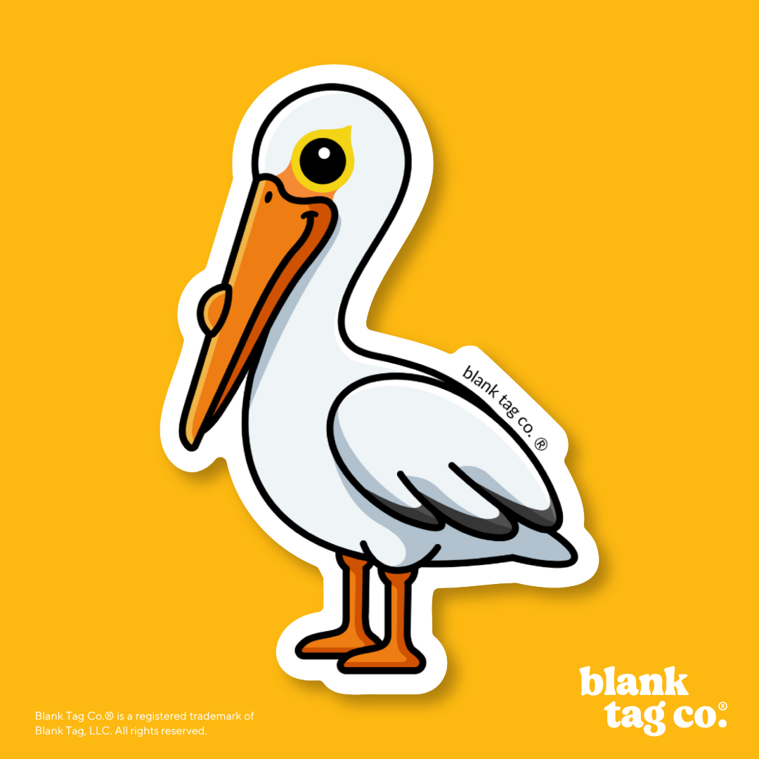 Blank Tag Co.® Waterproof Sticker - Pelican
